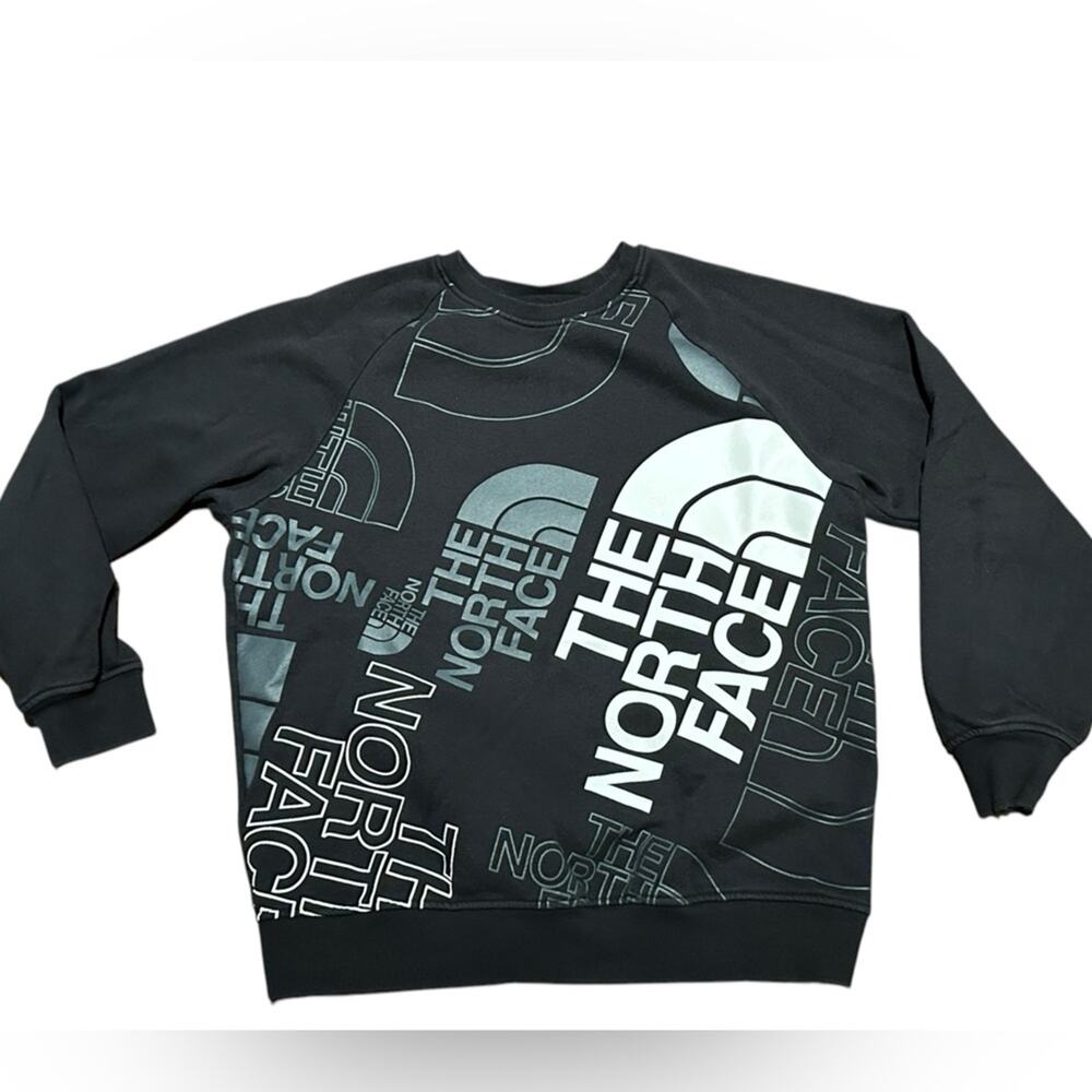 The North Face Adult M/L Black Logo Cotton Blend Sweatshirt